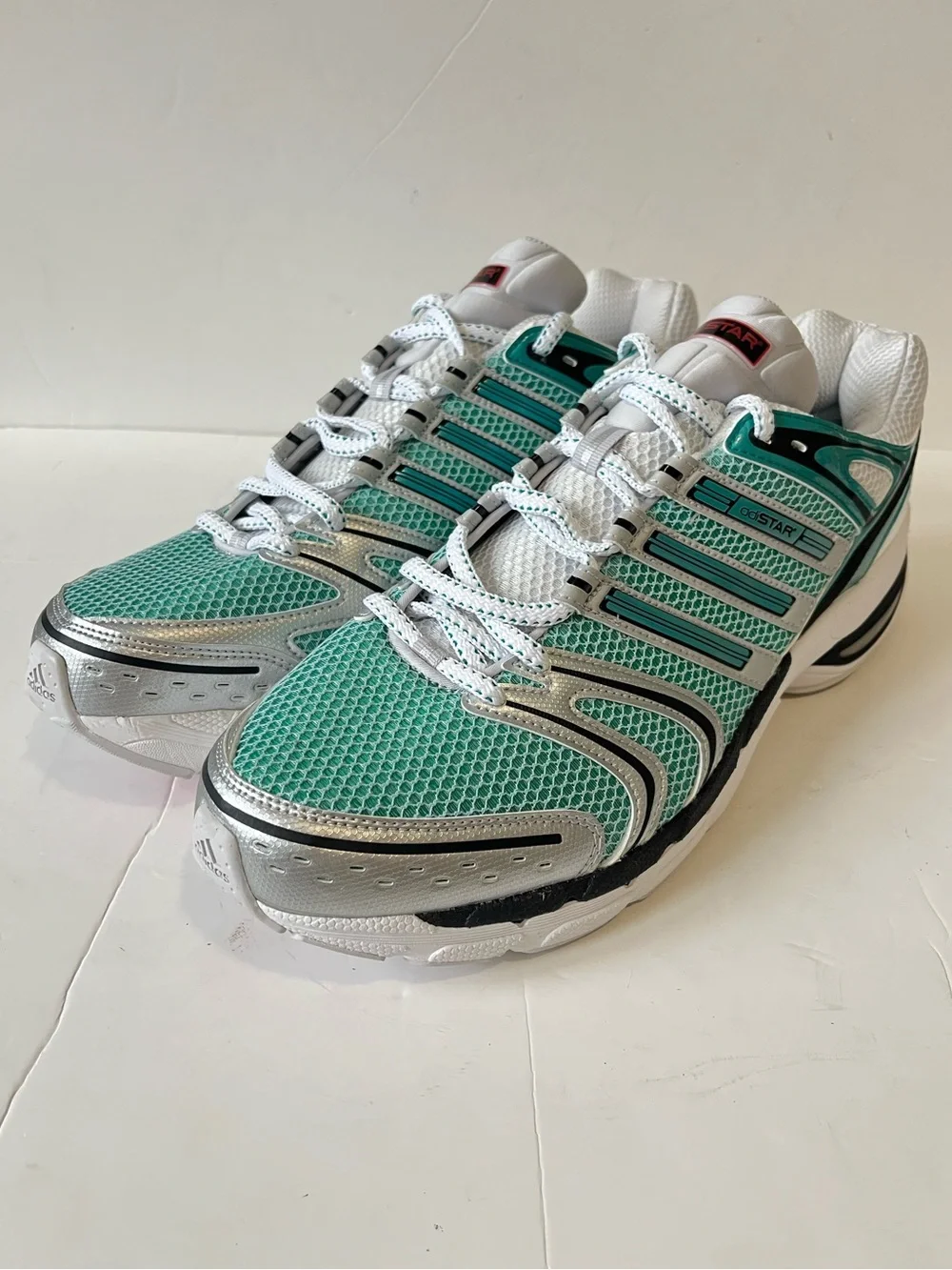 Adidas Adistar Control 5 sneakers green Silver Running Shoes men’s size 16